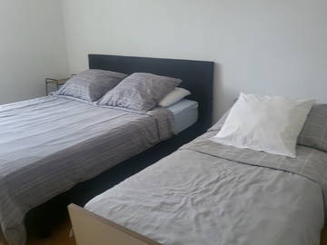 Unterkunft beim Gastgeber zur Miete in Neuchâtel - Foto 4 : Schlafzimmer-4