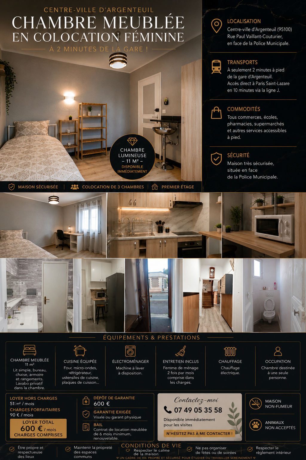 Piso Compartido Argenteuil 662558