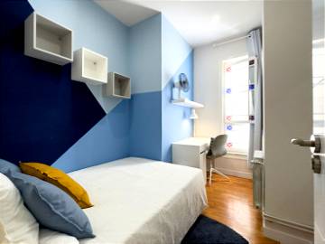 Roomlala | Habitación bonita y acogedora en Barcelona (RH23-R3)