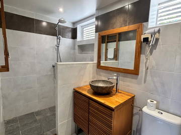 Logement entier à louer à Deshaies - photo 3 : salle de bain-3