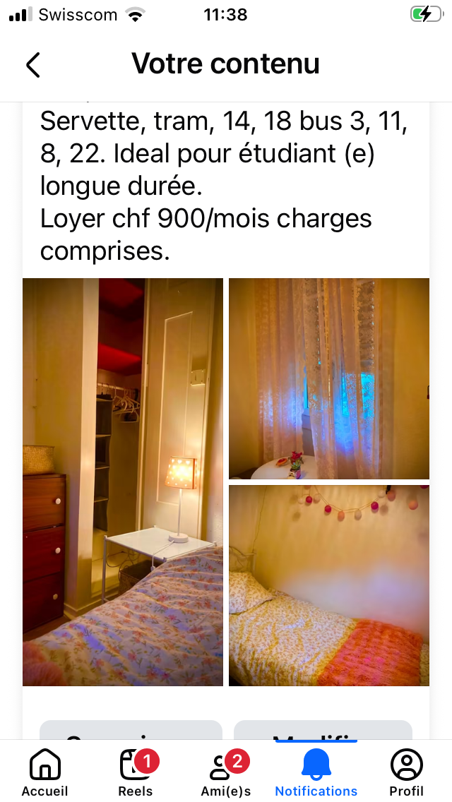 Chambre Chez L'habitant Genève 672051