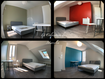 La Colocation De Marcelin - chambre verte