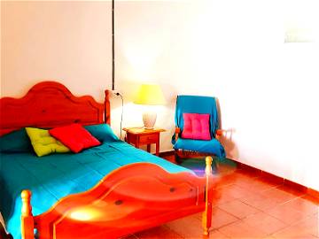 Roomlala | Lanzarote - Habitacion Aguamarina en casa de campo vista mar