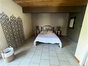 Large bedroom 28m2 with shower room & WC on the ground floor