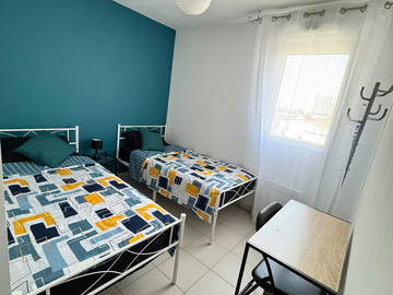 Unterkunft beim Gastgeber zur Miete in Toulouse - Foto 1 : Schlafzimmer-1