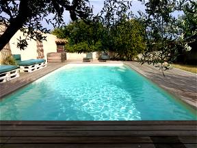 Stone House Between Garrigue And Cévennes With Swimming Pool