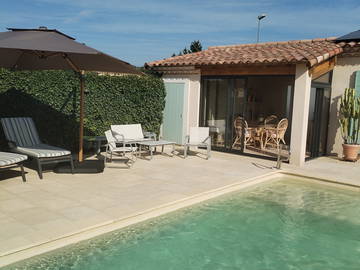 Chambre d'hôte à louer à Saint-Hilaire-D'ozilhan - photo 18 : piscine-18