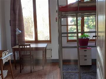 Roomlala | Overijse: 1 Chambre Lit Mezzanine 18m2 Dans Grande Maison D'artiste