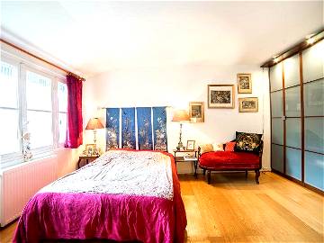 Roomlala | Paris 15. Schönes Schlafzimmer Und Badezimmer Im Haus Mit Terrasse