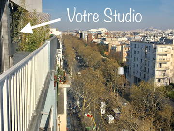 Petit studio lumineux en étage élevé Gare de Lyon