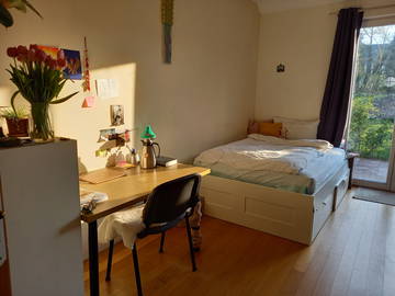 Roomlala | Quarto individual em casa compartilhada. Com Jardim em 