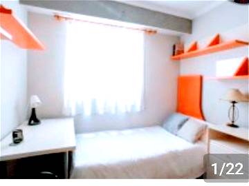 Roomlala | Quiet Room With Built-in Wardrobe In Good Area