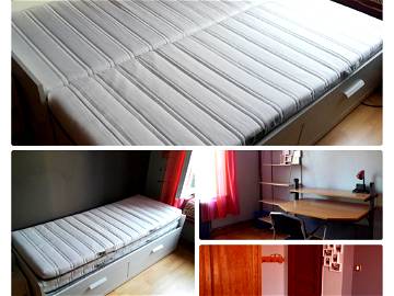 Roomlala | Schlafzimmer 1 - 12 M² - In Der Nähe Des Tgv-Bahnhofs