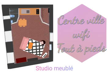 Roomlala | Studio cosy hypercentre proximité Place des poilus