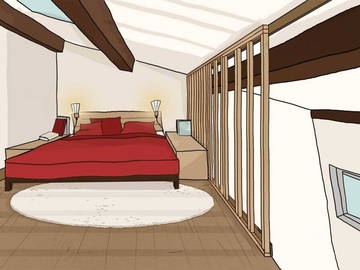 Roomlala | Sypialnia na antresoli