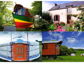 Mongolian yurt in South Finistère by the sea